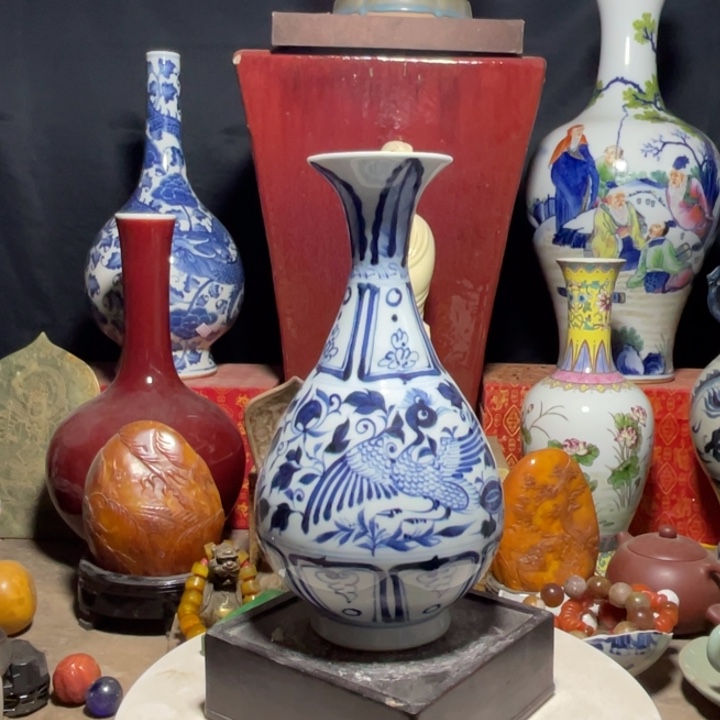 瓷片青花瓷器手工制作