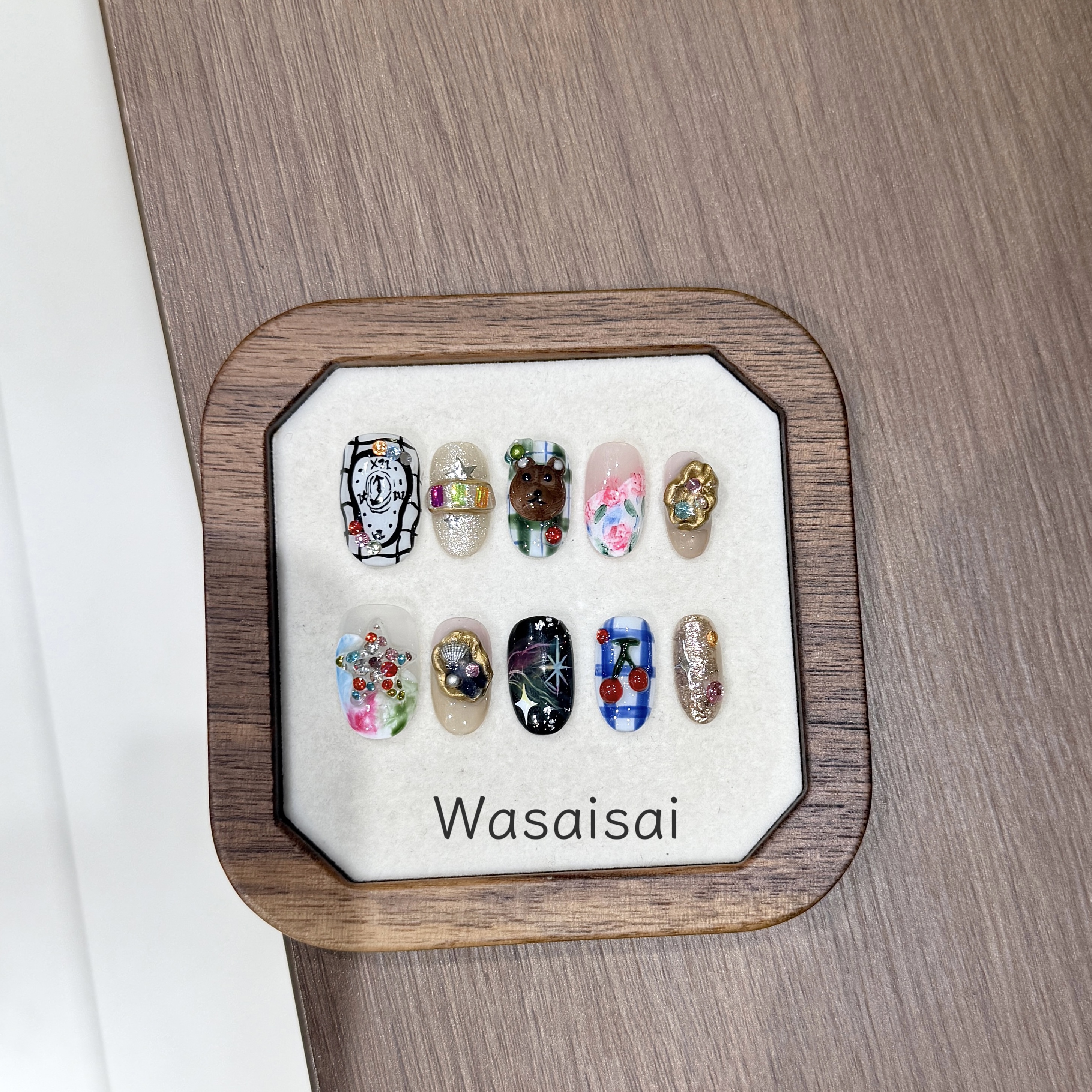 【拾光】 哇噻噻轻奢纯手工美甲高级气质定制穿戴甲显白