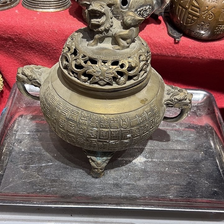 一***5微瑕疵黄铜摆件工艺品