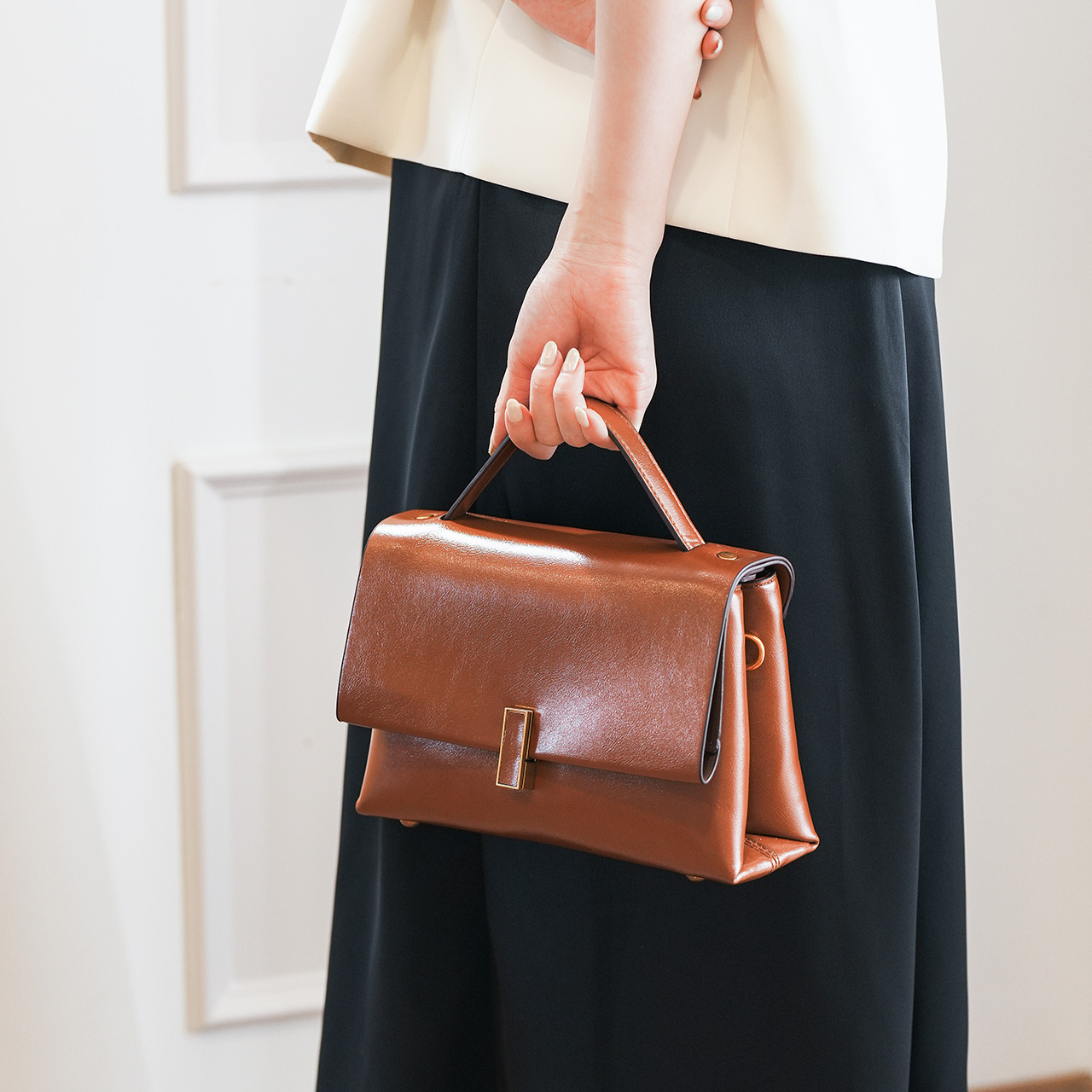 2025秋季小众百搭轻奢复古单肩斜挎包包女手提包-8186