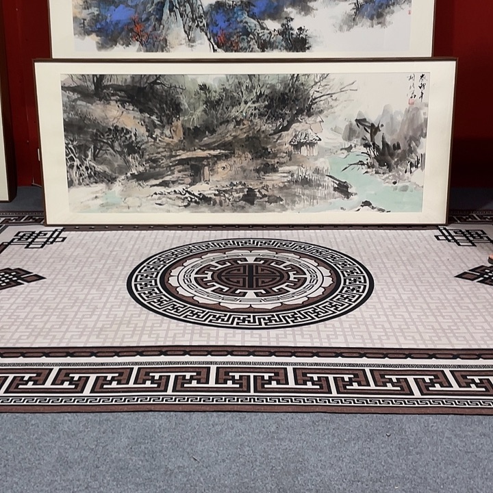 国画手绘作品带框