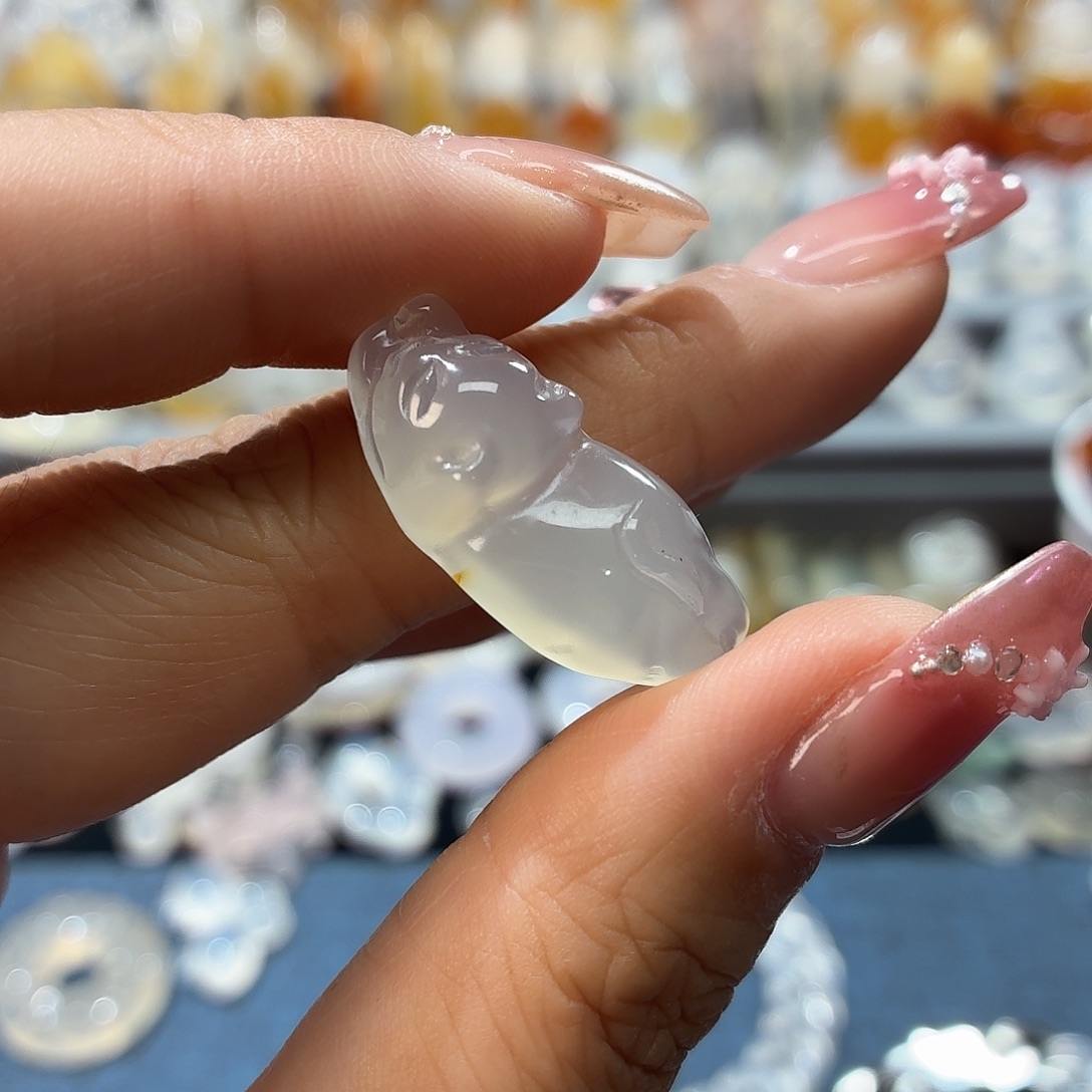 玛瑙/玉髓未镶嵌吊坠(不含链)
