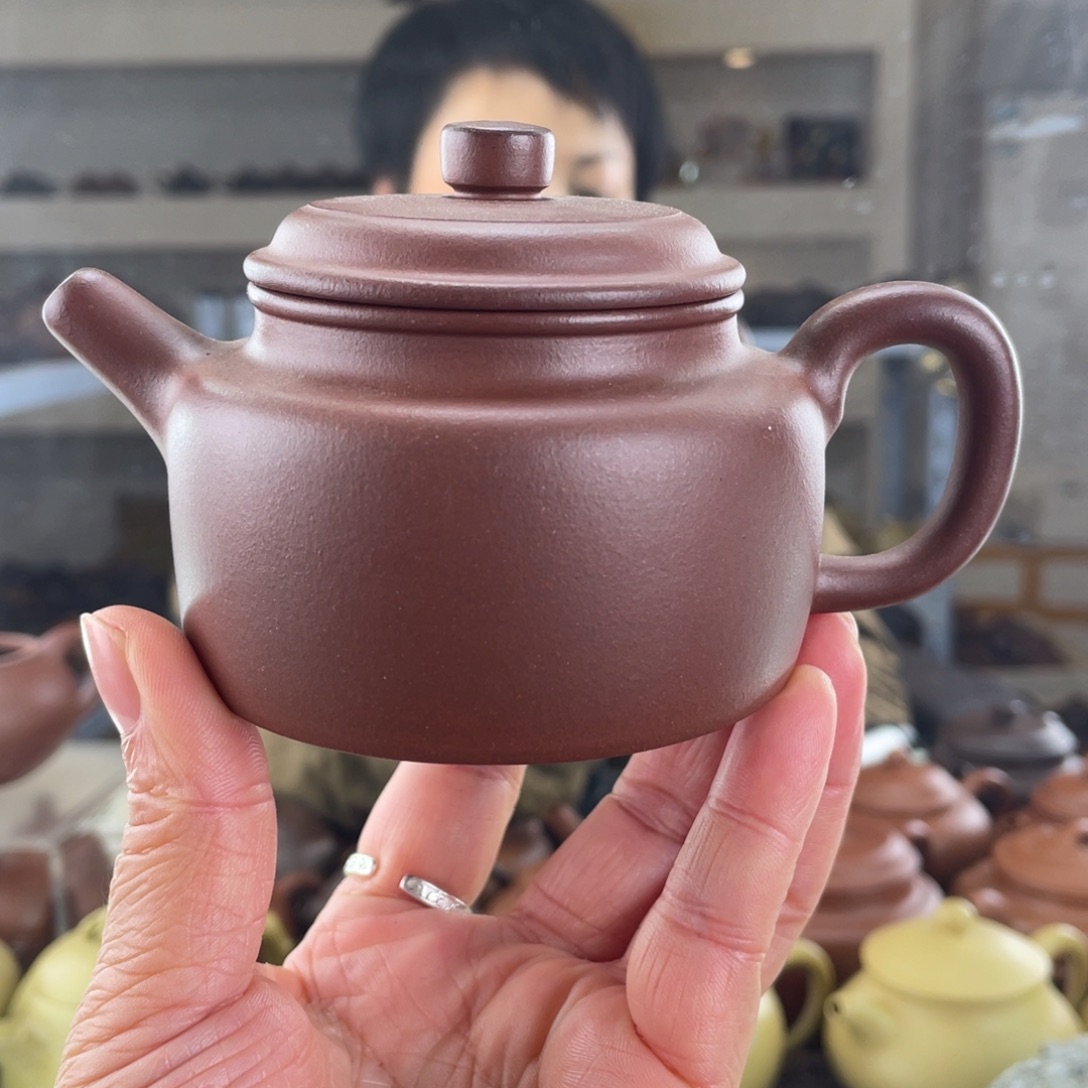 紫砂茶壶红皮龙全手工徳钟150cc