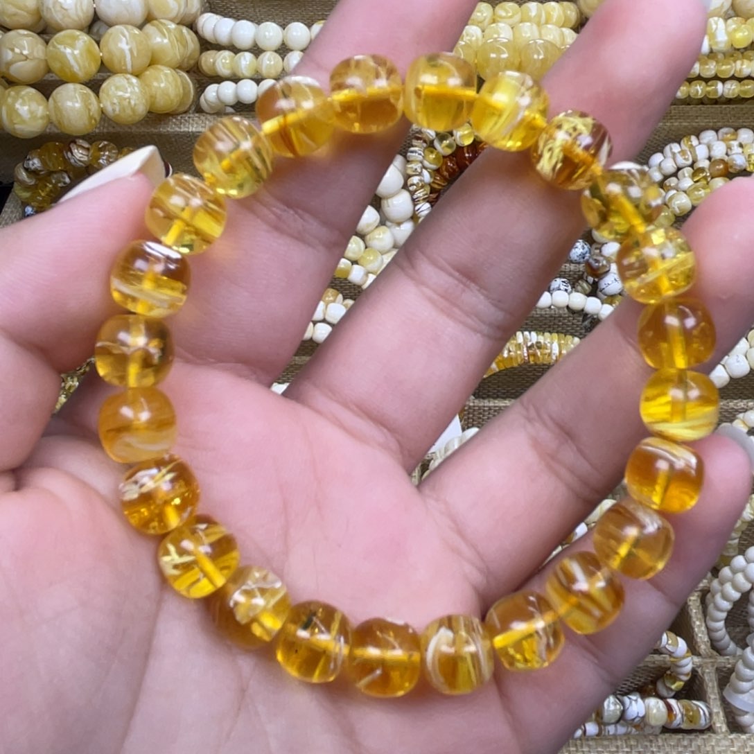 蜜蜡未镶嵌珠宝奇石8.5m