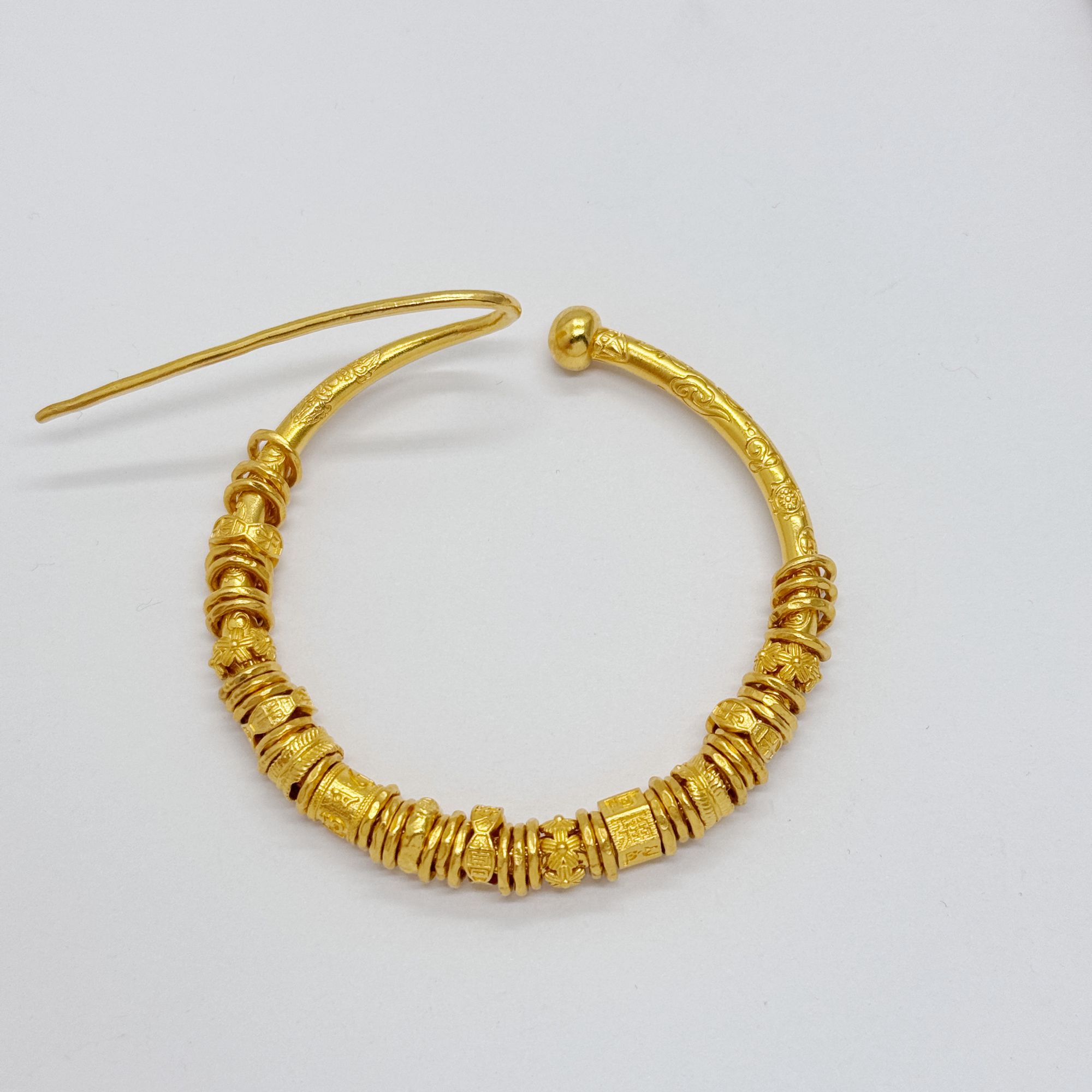 足金999手工盘缠手镯 跑环 69.83