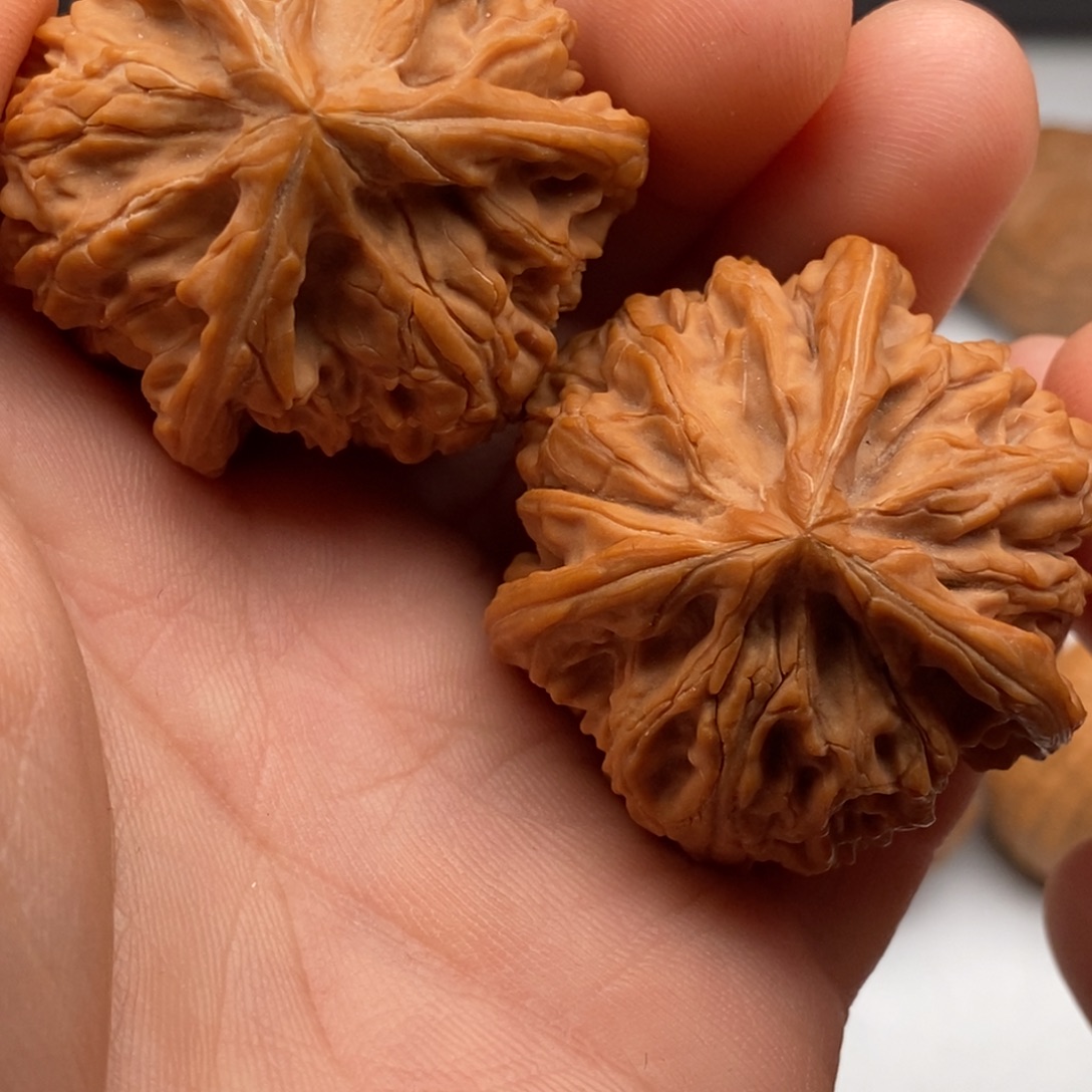 文玩核桃把件40文山三棱