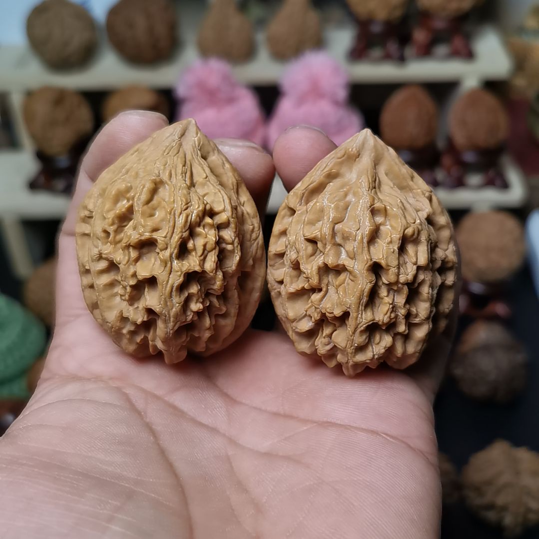 核桃文玩核桃高端小众大沽石4边肚高41/42-41-52/53