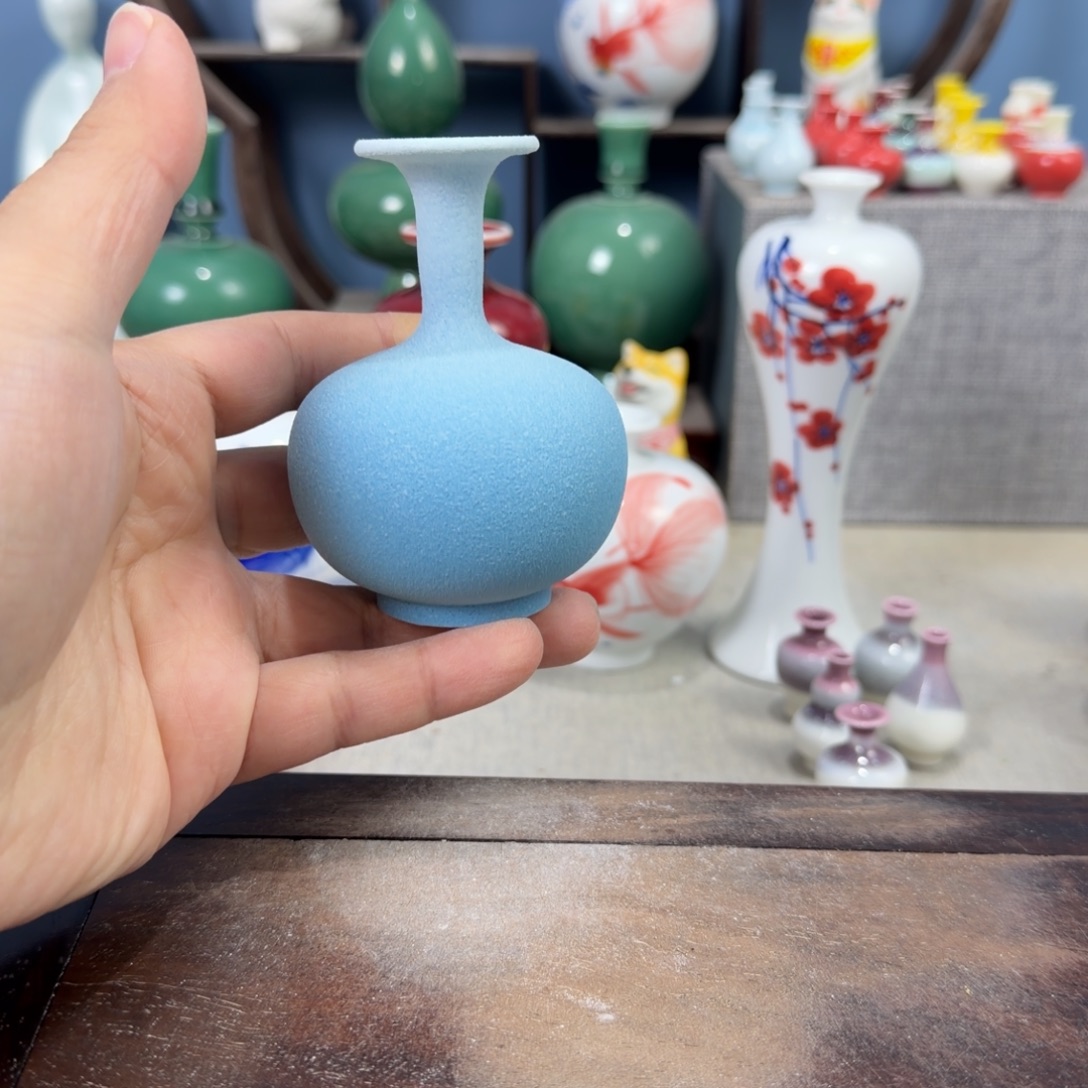 陶瓷手工小花器摆件