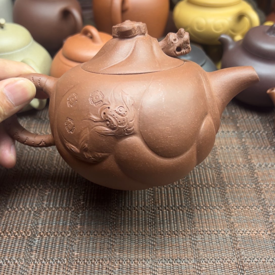 紫砂茶壶宜兴原矿紫砂壶450毫升容量