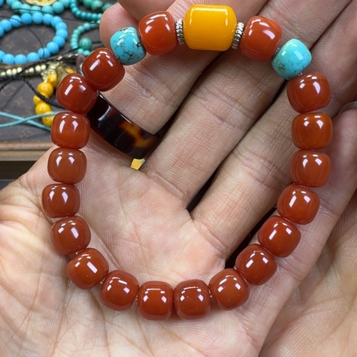 南红玛瑙未镶嵌手链