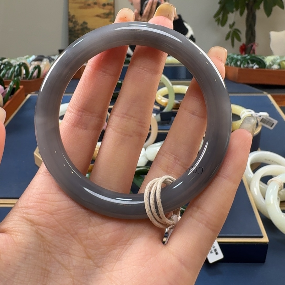 和田玉未镶嵌手镯C0045-57