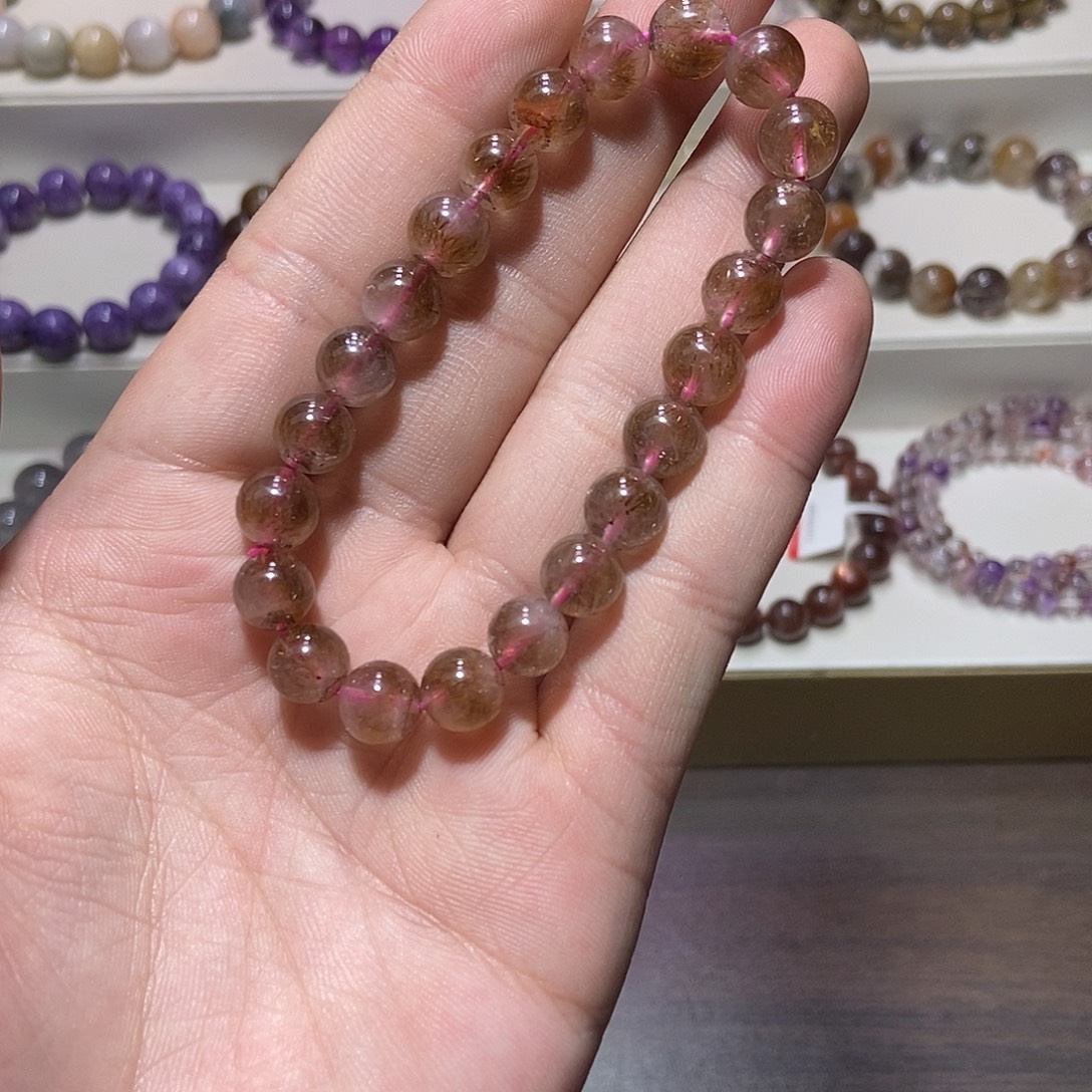 水晶手链钛钢极光钛9