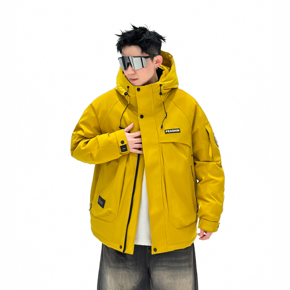 Y 9836 冬季御寒保暖锁温防寒服男女百搭时尚休闲潮流断码外套