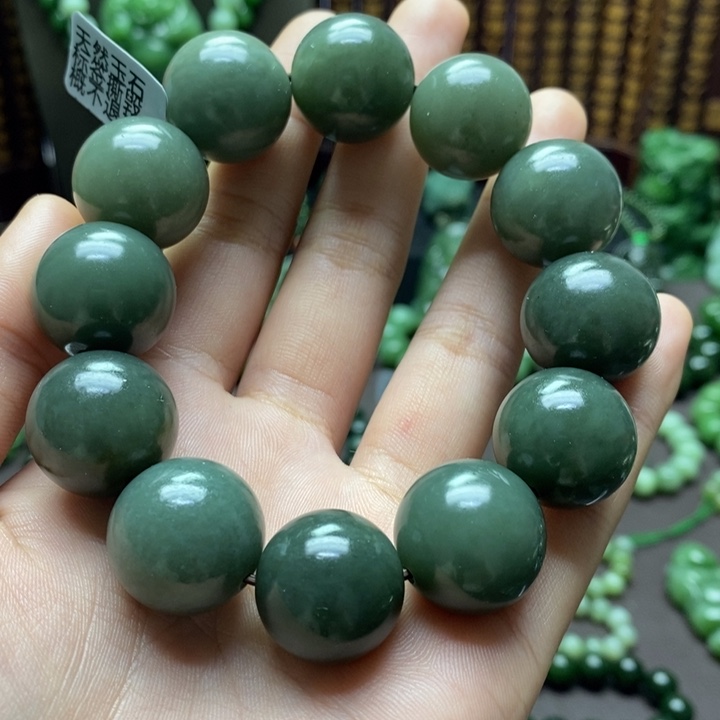 和田玉手串未镶嵌