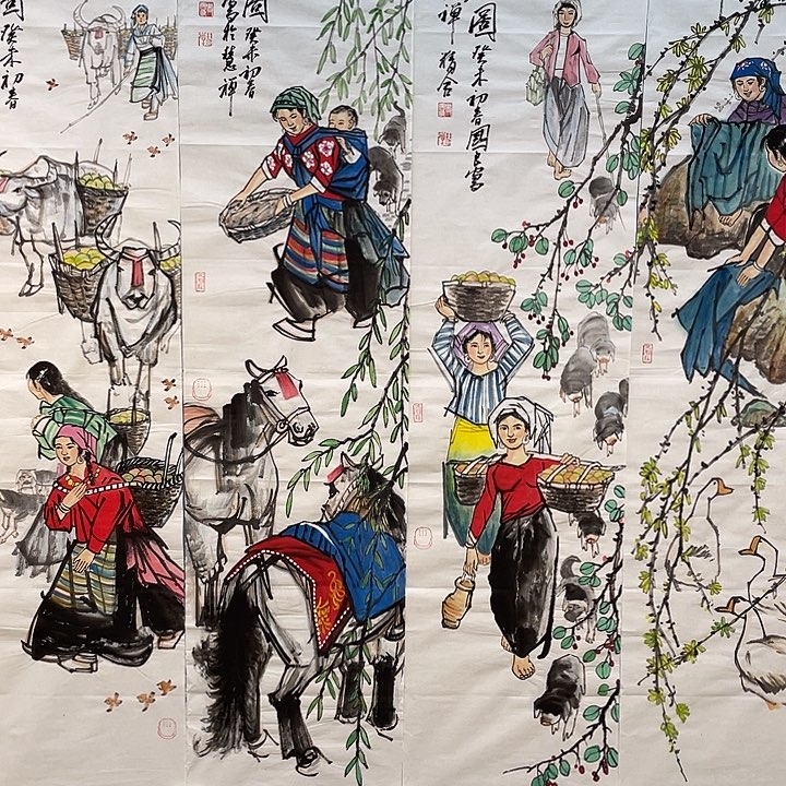 玉***缘精品国画精品作品