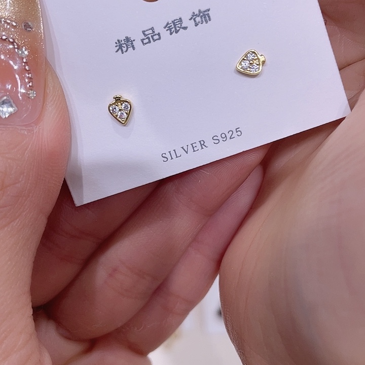 925银羽毛福利品纯银耳钉