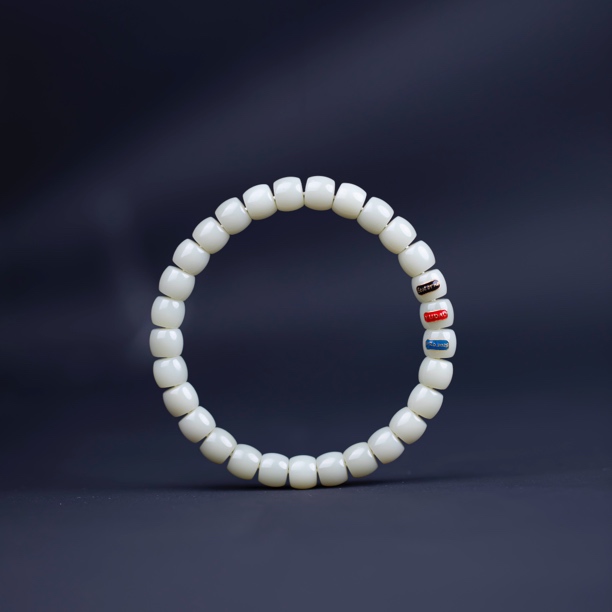 【玉道·出品】和田玉8mm且末手串 藏物系列