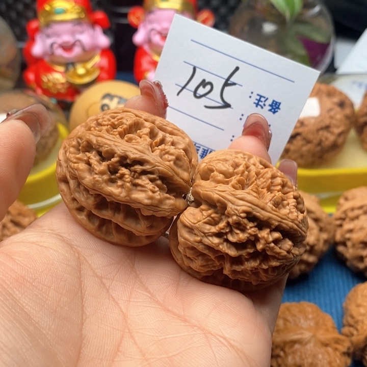 文玩核桃把件105号40平谷粗筋