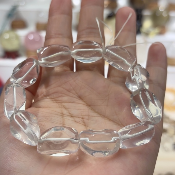 未镶嵌手链水晶奶白晶