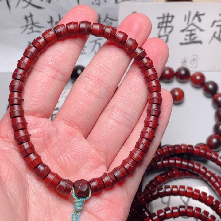 手串/手链小叶紫檀原汁原味0.6直切素珠