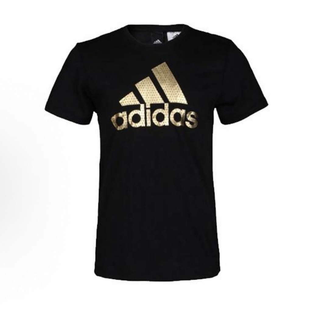 adidas Logo印花运动型美式复古短袖T恤 男款CV4507