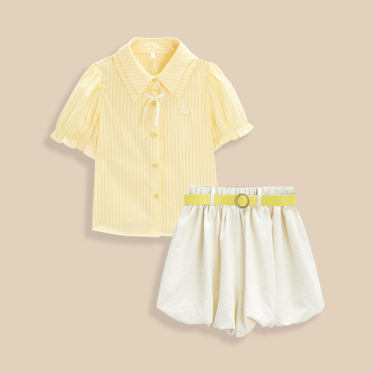 IEF【爱依服童装】2025夏季新款法式洋气可爱女童上下套裤