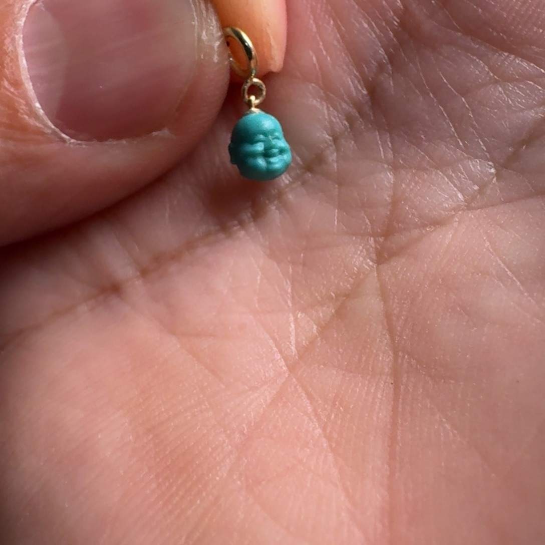 绿松石单珠未镶嵌可***乐