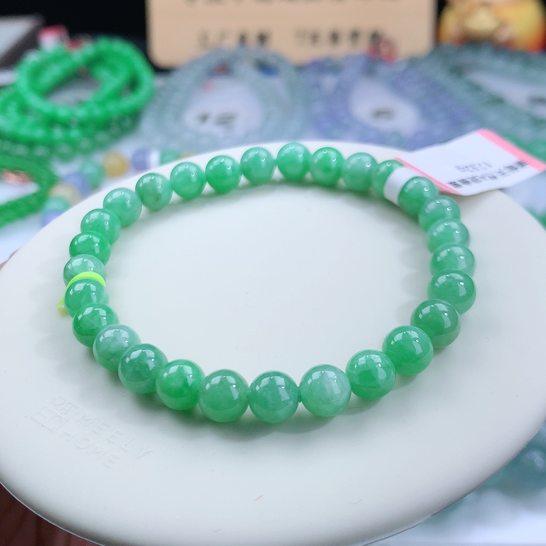 翡翠手链未镶嵌卡6