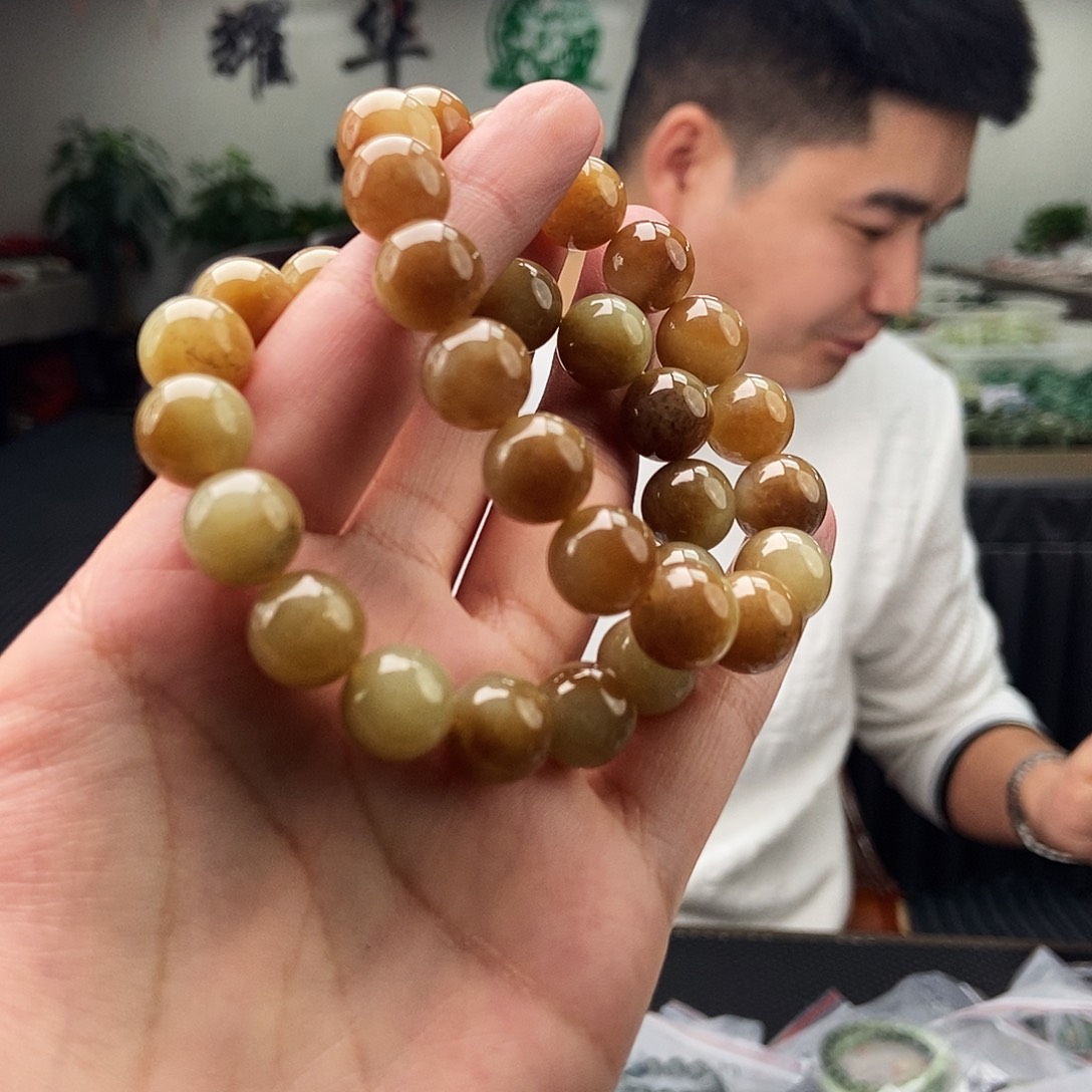和田玉未镶嵌颈饰手串 颜色多样性发拍一发一