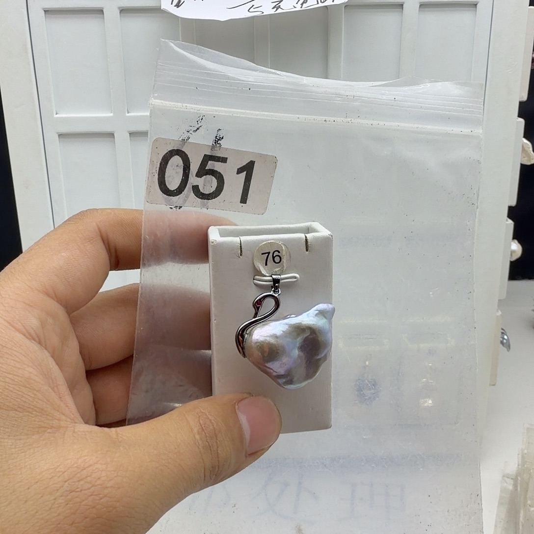 合金淡水珍珠颈饰