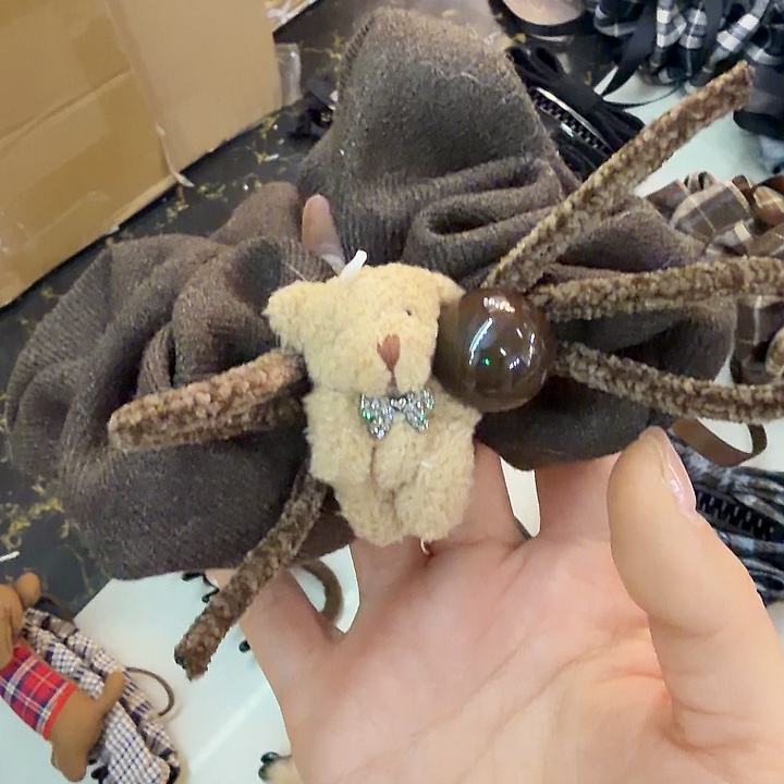 布艺合金咖色熊-11