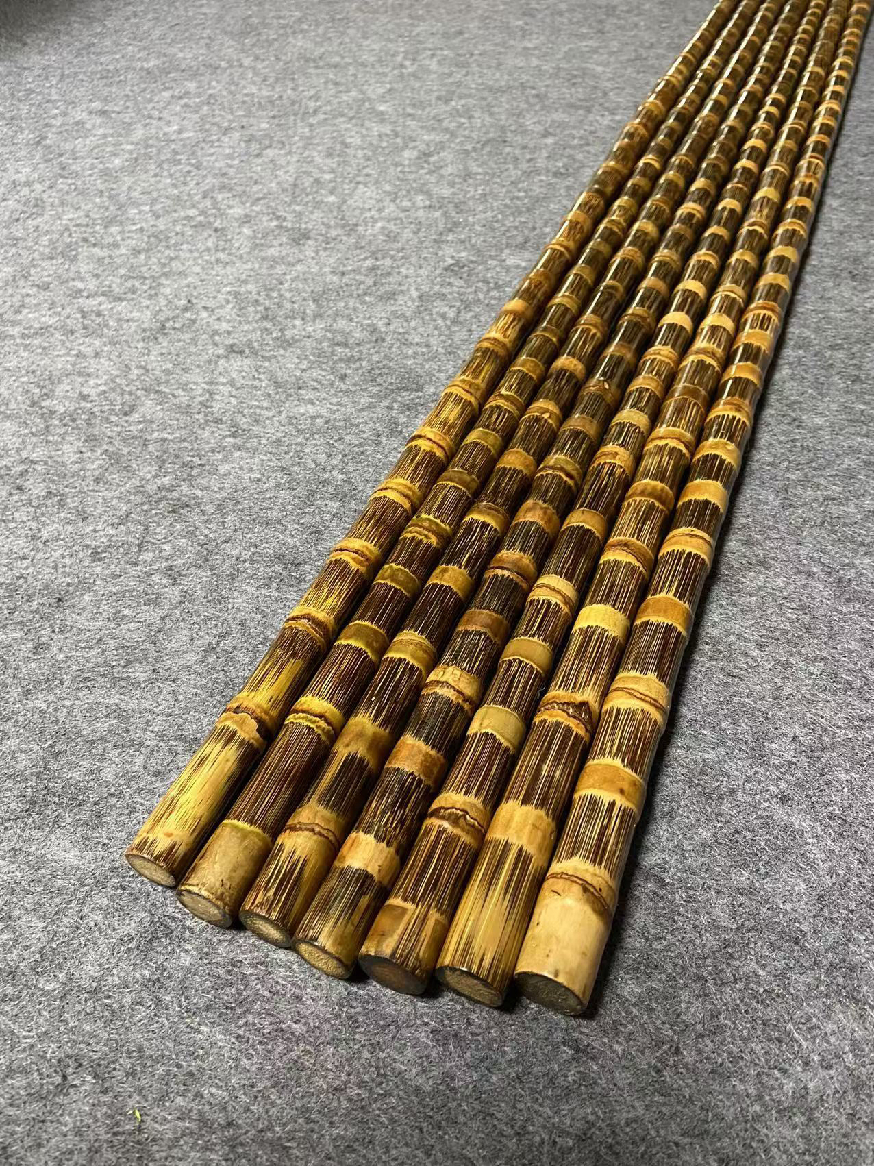 精品收藏品的实心竹把玩棍真正的金丝龙血竹1.6米棍子盘棍金丝竹