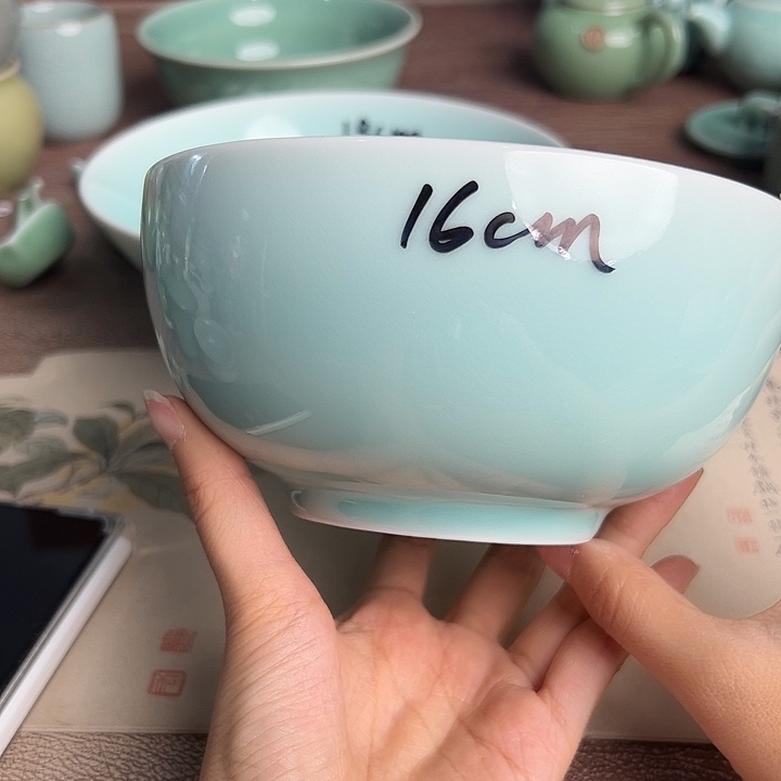 龙泉云间青瓷小米茶器