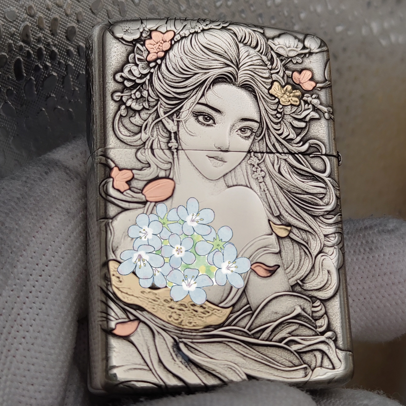 佐罗【桃花女】二代盔甲机防风煤油打火机纯铜金属康斯坦丁打火机