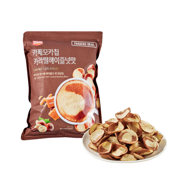 山姆超市代购韩国进口焦糖榛子味咖啡脆片280g彭化食品休闲零食
