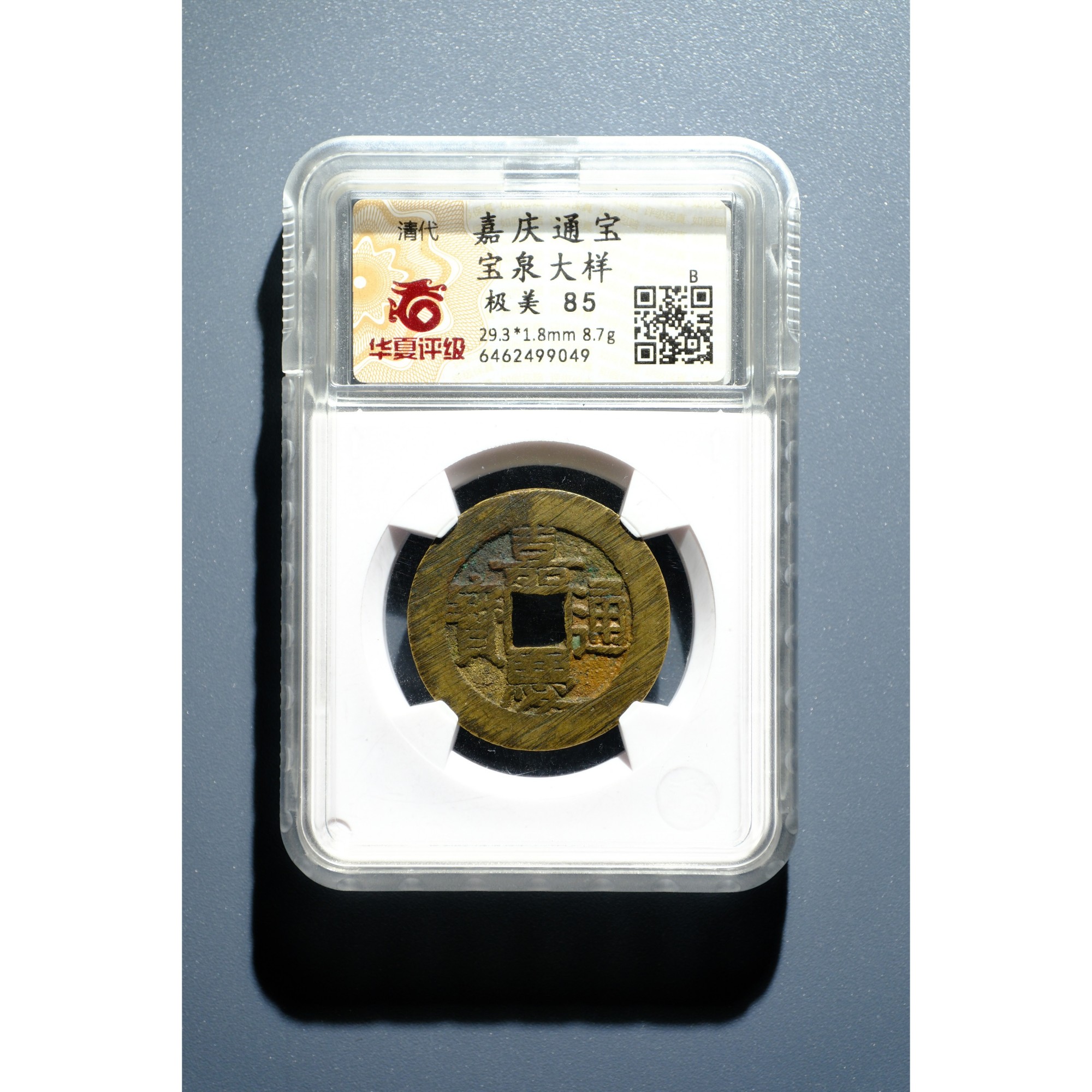 706、清 嘉庆通宝 宝泉大样【钱币7拍卖】