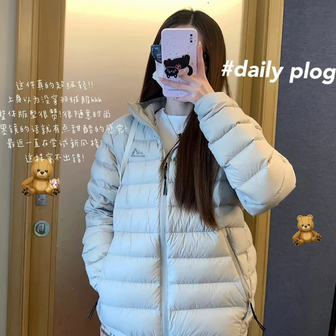 2025冬季新款排骨羽绒棉服女连帽短款韩系情侣外套宽松轻薄款棉衣