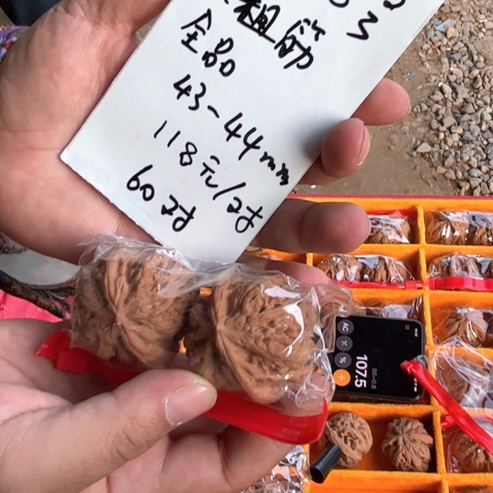 把件文玩核桃10008号全品大粗筋43-44mm