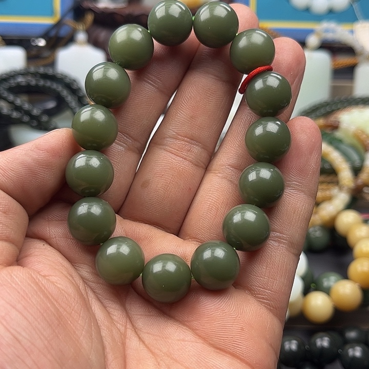 和田玉手串未镶嵌盛*园