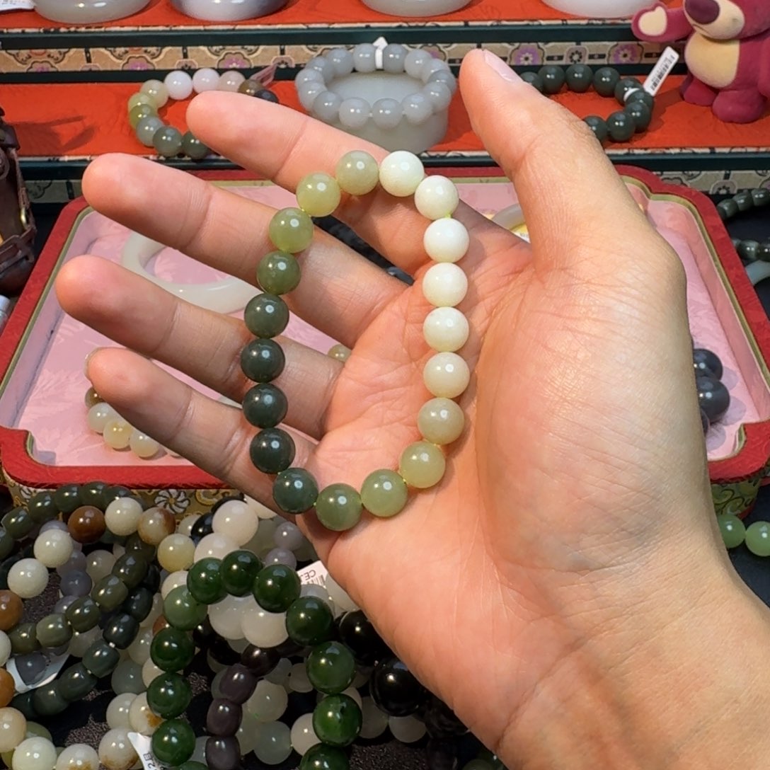 和田玉手串未镶嵌