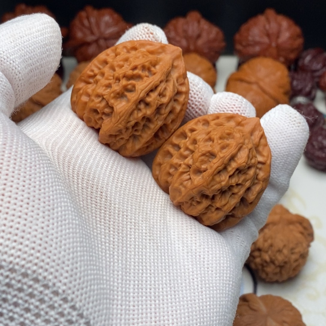 文玩核桃把件35全品佛肚