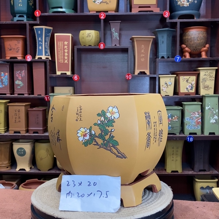 紫砂花盆紫砂陶艺