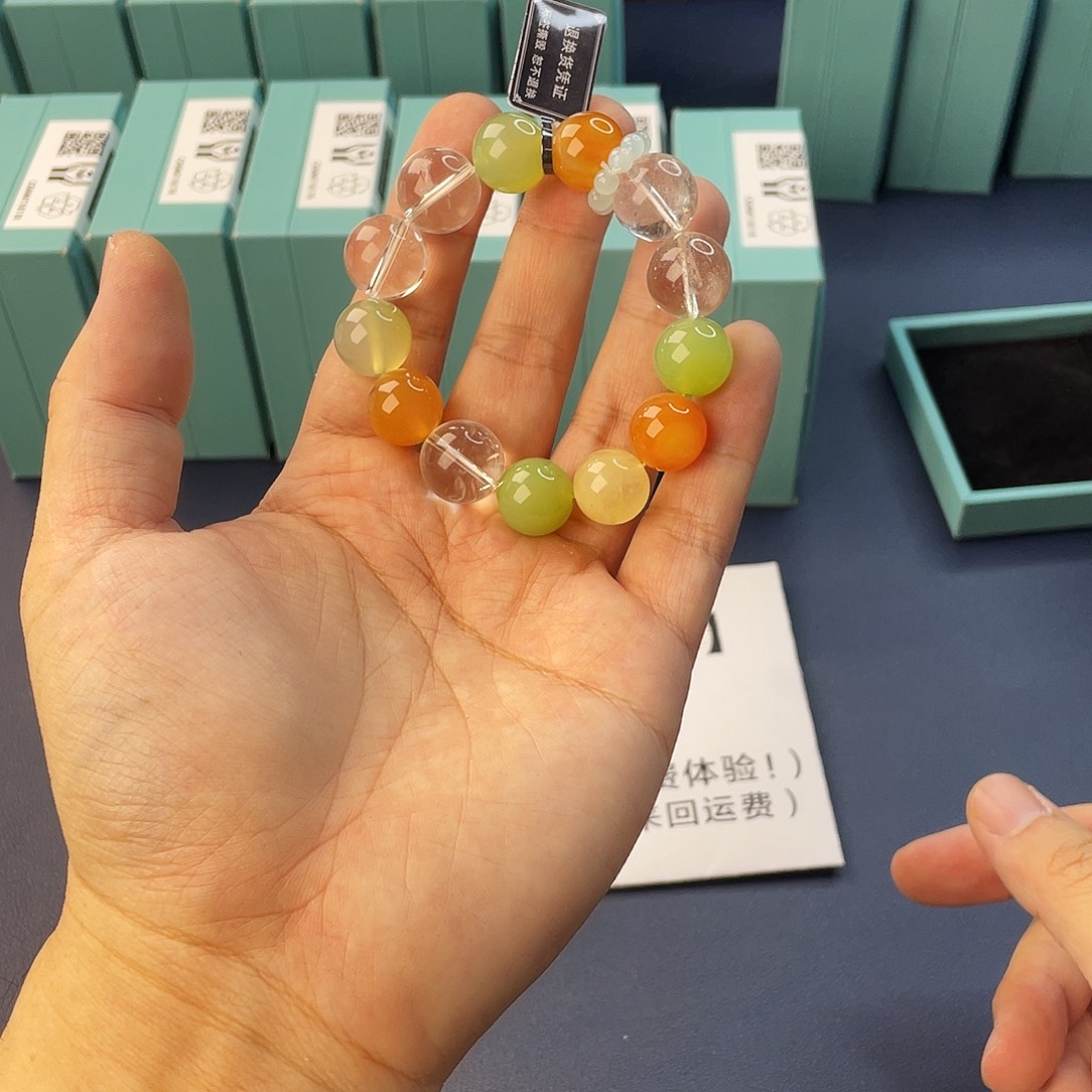 手链银S925镶嵌水晶