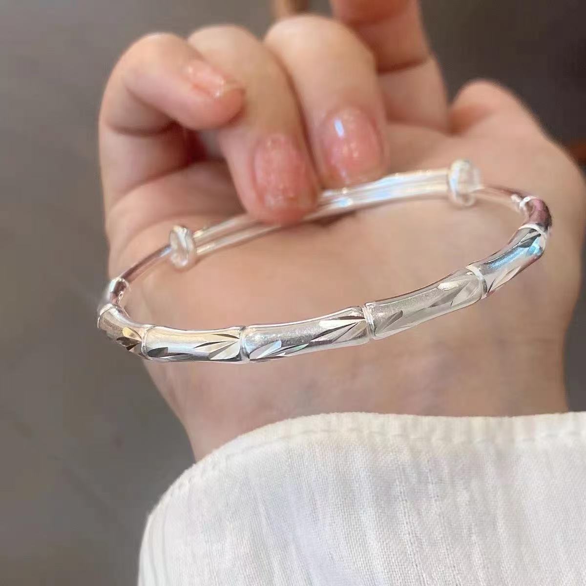 【清仓】通体 竹韵.实心推拉竹K231摆件