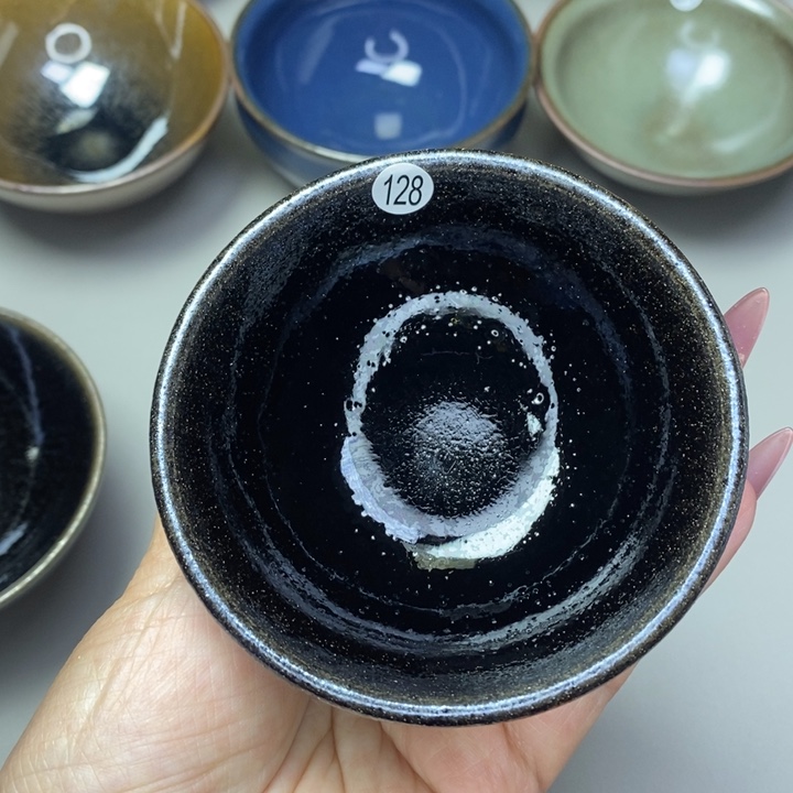 茶盏建窑建盏磨底柴烧主人杯微瑕