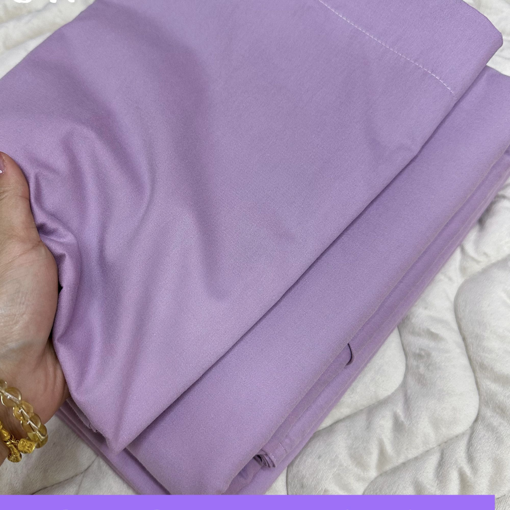 [秋冬新品]长绒全棉磨绒葡萄紫简约纯色A类100s不掉毛絮定制订做