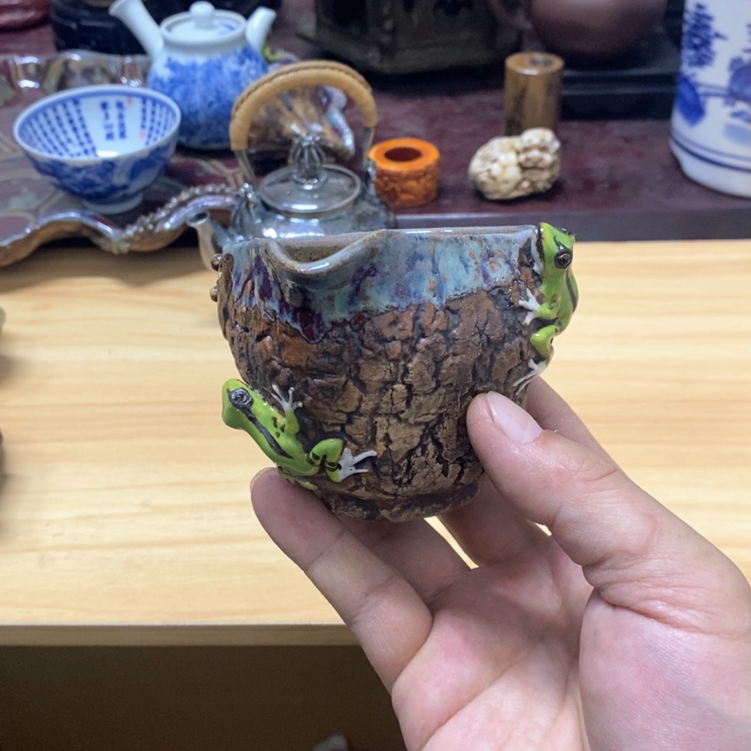 茶盏密胺手绘陶瓷杯子