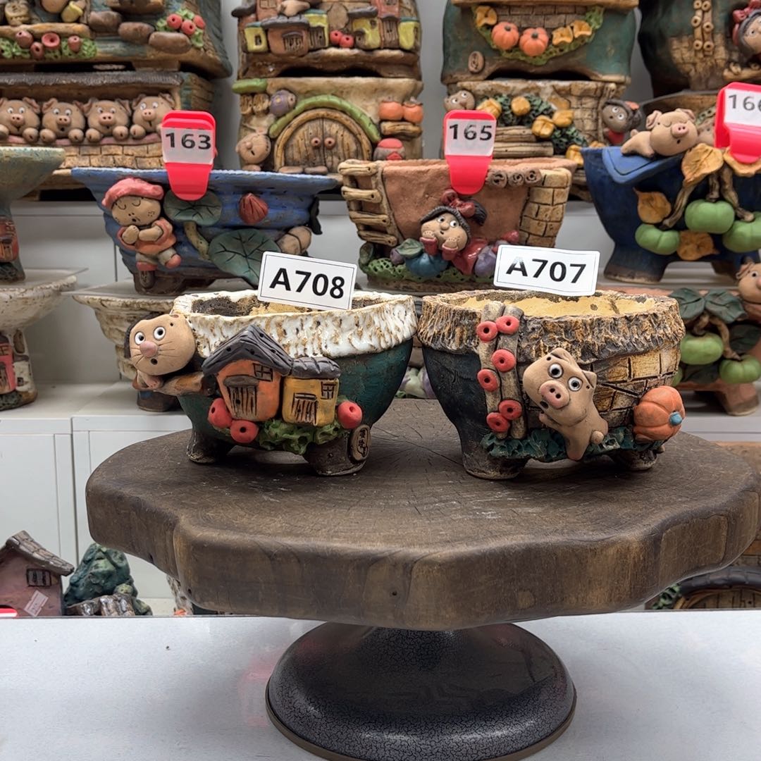 红陶花盆707708嘻哈