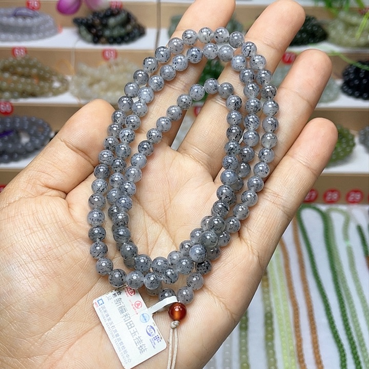 和田玉颈饰未镶嵌6mm