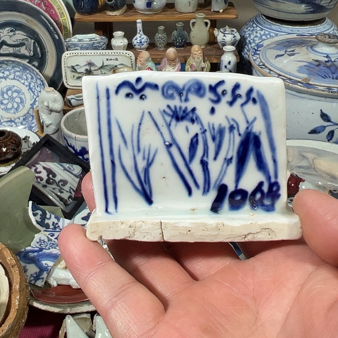 摆件陶瓷片标本，全场包邮